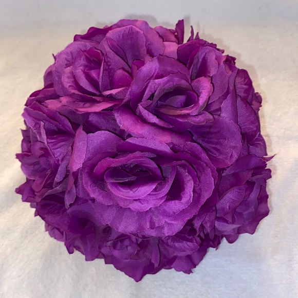 Set of faux flowers and vase - Picture 2 of 8